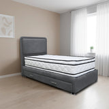 Cabecero de Piso Nube Gris Oscuro 100x120cm para cama Sencilla con Acabado Liso