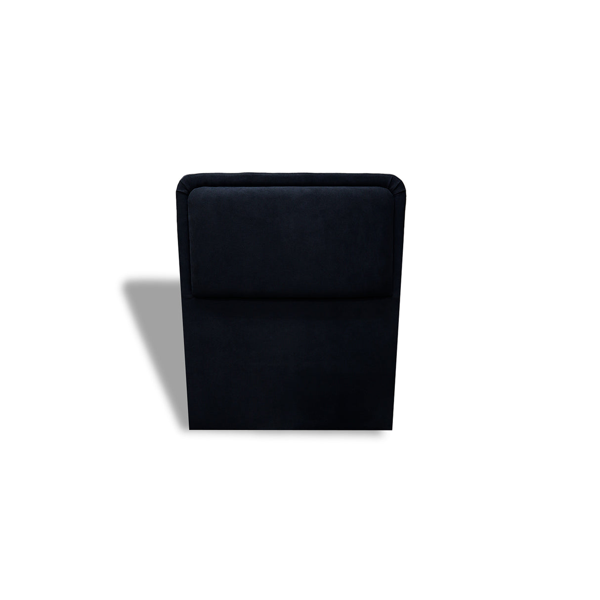 Cabecero de Piso Nube Negro 160x120cm para cama Queen con Acabado Liso