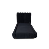 Combo Base Cama y Cabecero Praga Negro 140x40cm para Colchón Doble 140 X 190 Cm sin Colchón