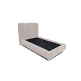 Combo Base Cama y Cabecero Praga Beige 160x40cm para Colchón Doble 140 X 190 Cm sin Colchón