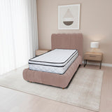Combo Base Cama y Cabecero Praga Camel 200x40cm para Colchón King 200 X 190 Cm con Colchón