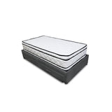 Combo Cama Tarima y Colchón Nube Gris Oscuro 100x35cm para Colchón Sencillo 100 X 190 Cm sin Cabecero