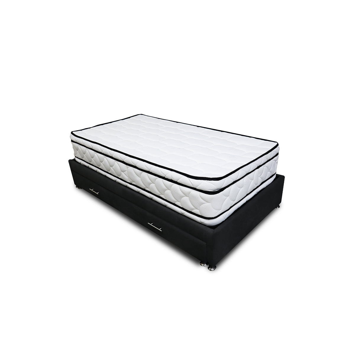 Combo Cama Tarima y Colchón Nube Negro 100x35cm para Colchón Sencillo 100 X 190 Cm sin Cabecero