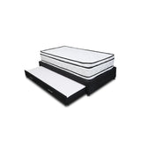 Combo Cama Tarima y Colchón Nube Negro 120x35cm para Colchón Semidoble 120 X 190 Cm sin Cabecero