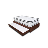 Combo Cama Tarima y Colchón Nube Marron 140x35cm para Colchón Doble 140 X 190 Cm sin Cabecero