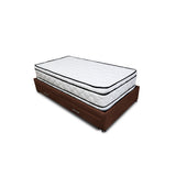 Combo Cama Tarima y Colchón Nube Marron 140x35cm para Colchón Doble 140 X 190 Cm sin Cabecero