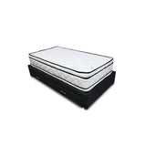 Combo Cama Tarima y Colchón Nube Negro 140x35cm para Colchón Doble 140 X 190 Cm sin Cabecero