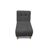 Poltrona Milan Gris Oscuro 60x95cm de Un Puesto sin Apoya Brazos