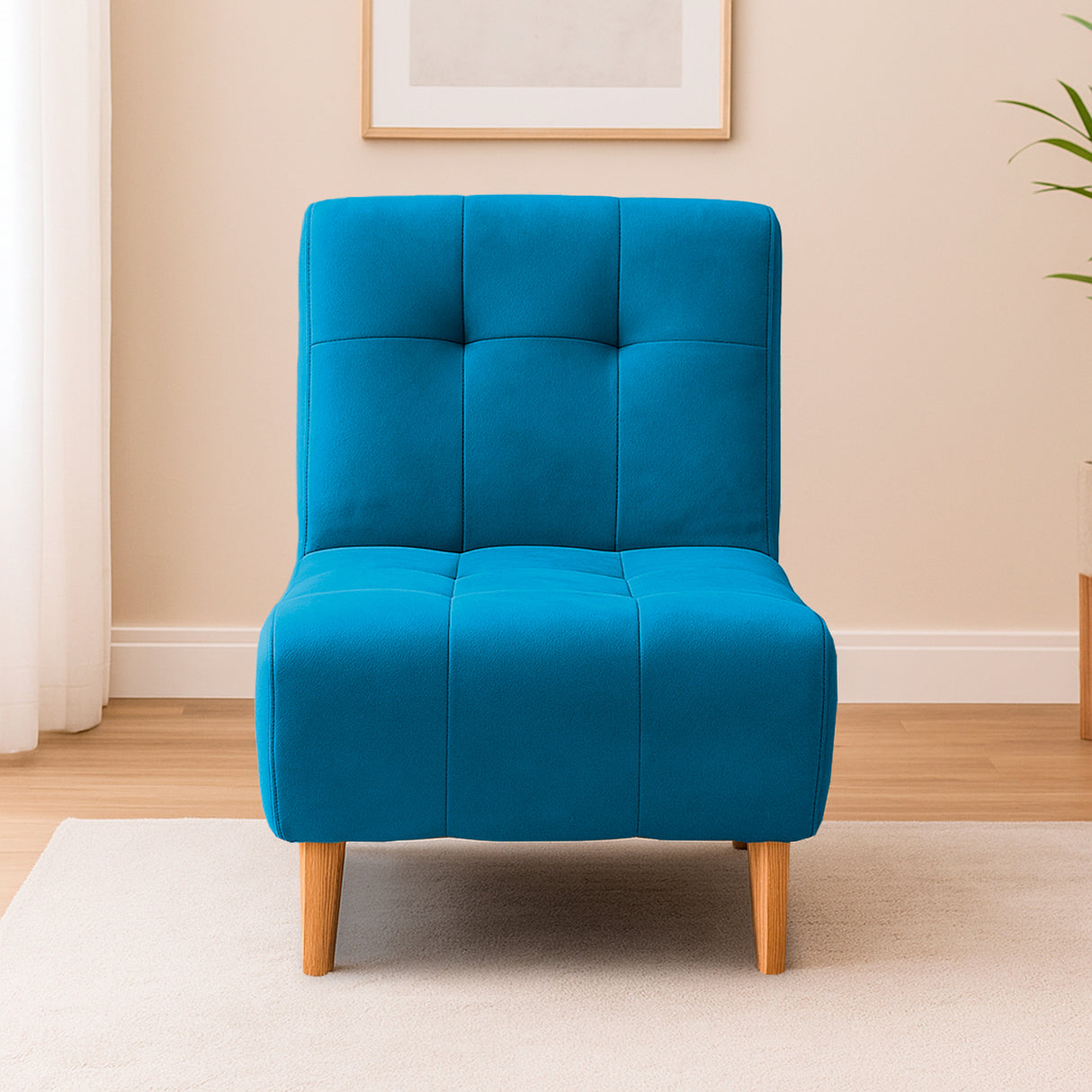 Poltrona Milan Turquesa 60x95cm de Un Puesto sin Apoya Brazos