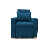 Poltrona Mood Azul Petróleo 80x95cm de Un Puesto Reclinable sin Apoya Brazos