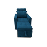 Poltrona Mood Azul Petróleo 80x95cm de Un Puesto Reclinable sin Apoya Brazos