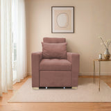 Poltrona Mood Camel 80x95cm de Un Puesto Reclinable sin Apoya Brazos