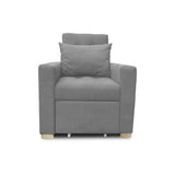 Poltrona Mood Gris 80x95cm de Un Puesto Reclinable sin Apoya Brazos