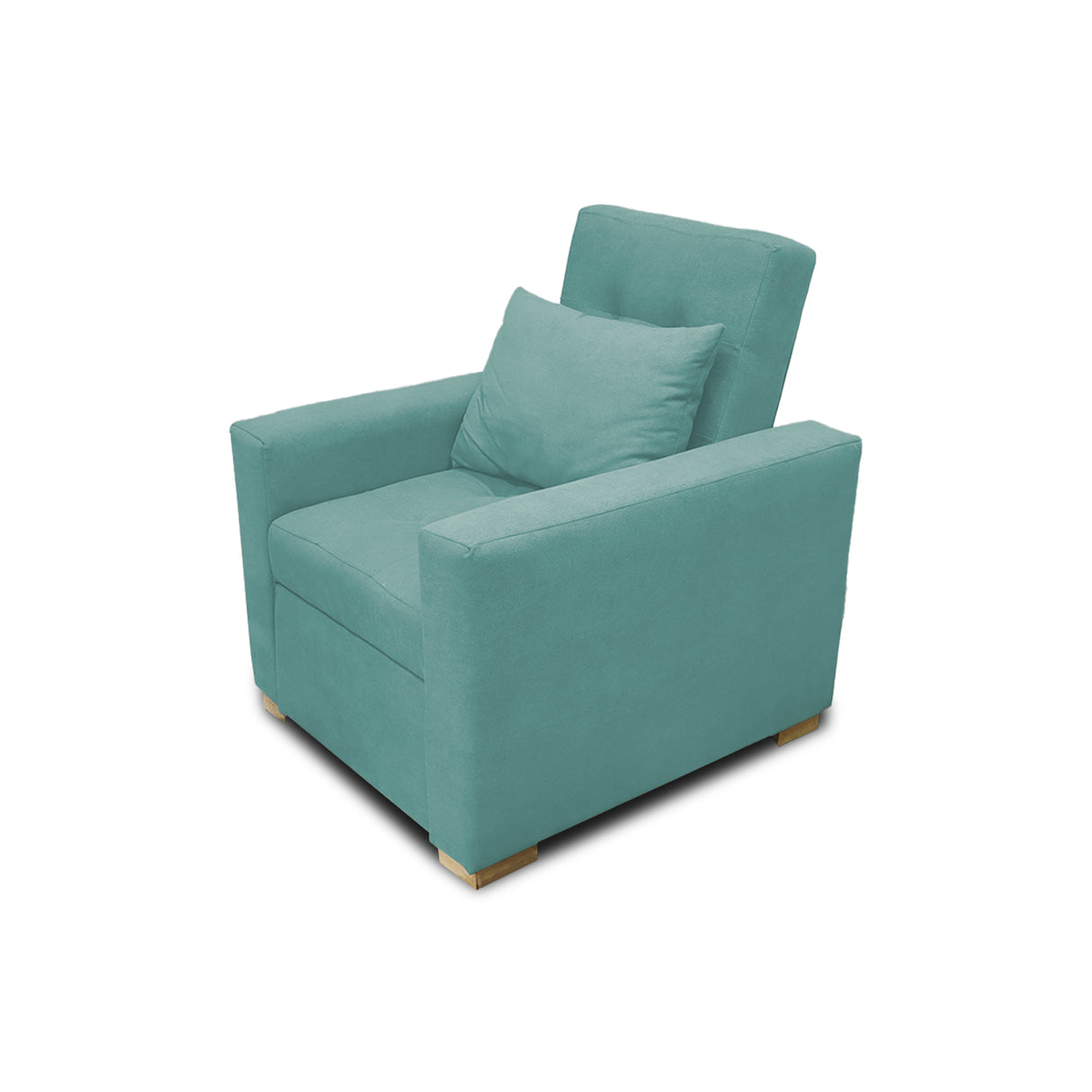Poltrona Mood Menta 80x95cm de Un Puesto Reclinable sin Apoya Brazos