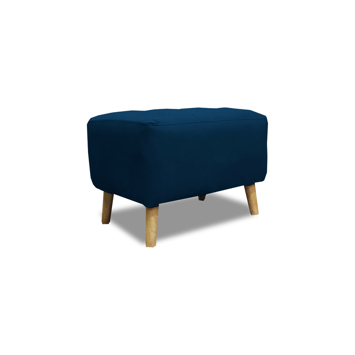 Puff Milan Azul 60x42cm de Un Puesto sin Apoya Brazos