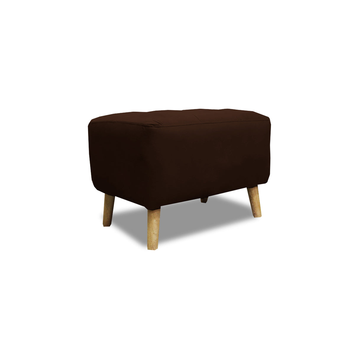 Puff Milan Marron 60x42cm de Un Puesto sin Apoya Brazos