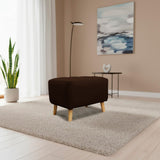 Puff Milan Marron 60x42cm de Un Puesto sin Apoya Brazos