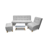 Sala Milan Plata 160x95cm de Cinco Puestos sin Apoya Brazos