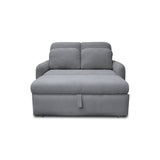 Sofacama Nube Gris 120x95cm de Dos Puestos Reclinable con Apoya Brazos