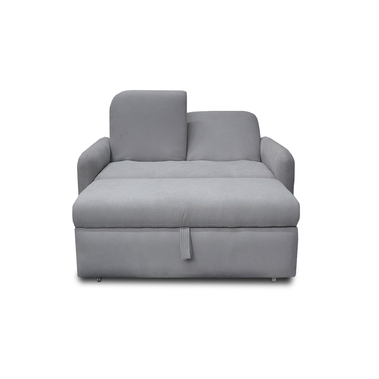 Sofacama Nube Gris 120x95cm de Dos Puestos Reclinable con Apoya Brazos