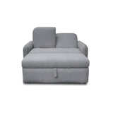 Sofacama Nube Gris 120x95cm de Dos Puestos Reclinable con Apoya Brazos