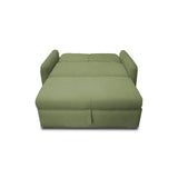 Sofacama Nube Verde 120x95cm de Dos Puestos Reclinable con Apoya Brazos