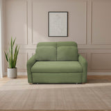 Sofacama Nube Verde 120x95cm de Dos Puestos Reclinable con Apoya Brazos