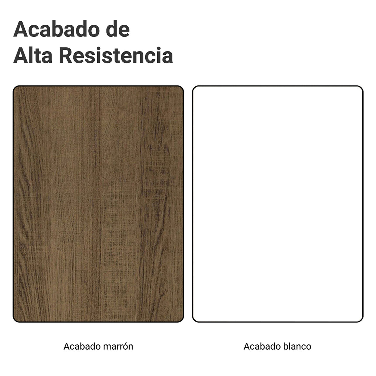Mueble para Baño Agata Marrón y Blanco 120x225cm Individual sin Lavamanos con Tres Cajones y Tres Puertas