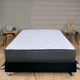 Colchón Jardín Gris y Blanco Semidoble 120 X 190 Cm Ortopedico Firmeza Firme Adaptable Doble Faz