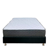 Colchón Jardín Gris y Blanco Queen 160 X 190 Cm Ortopedico Firmeza Firme Adaptable Doble Faz