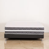 Colchón Juglar Gris y Blanco Doble 140 X 190 Cm Ortopedico Firmeza Firme Adaptable Doble Faz y Fuelle de 20cm