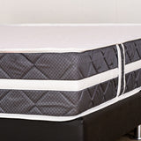 Colchón Juglar Gris y Blanco Sencillo 100 X 190 Cm Ortopedico Firmeza Firme Adaptable Doble Faz y Fuelle de 25cm