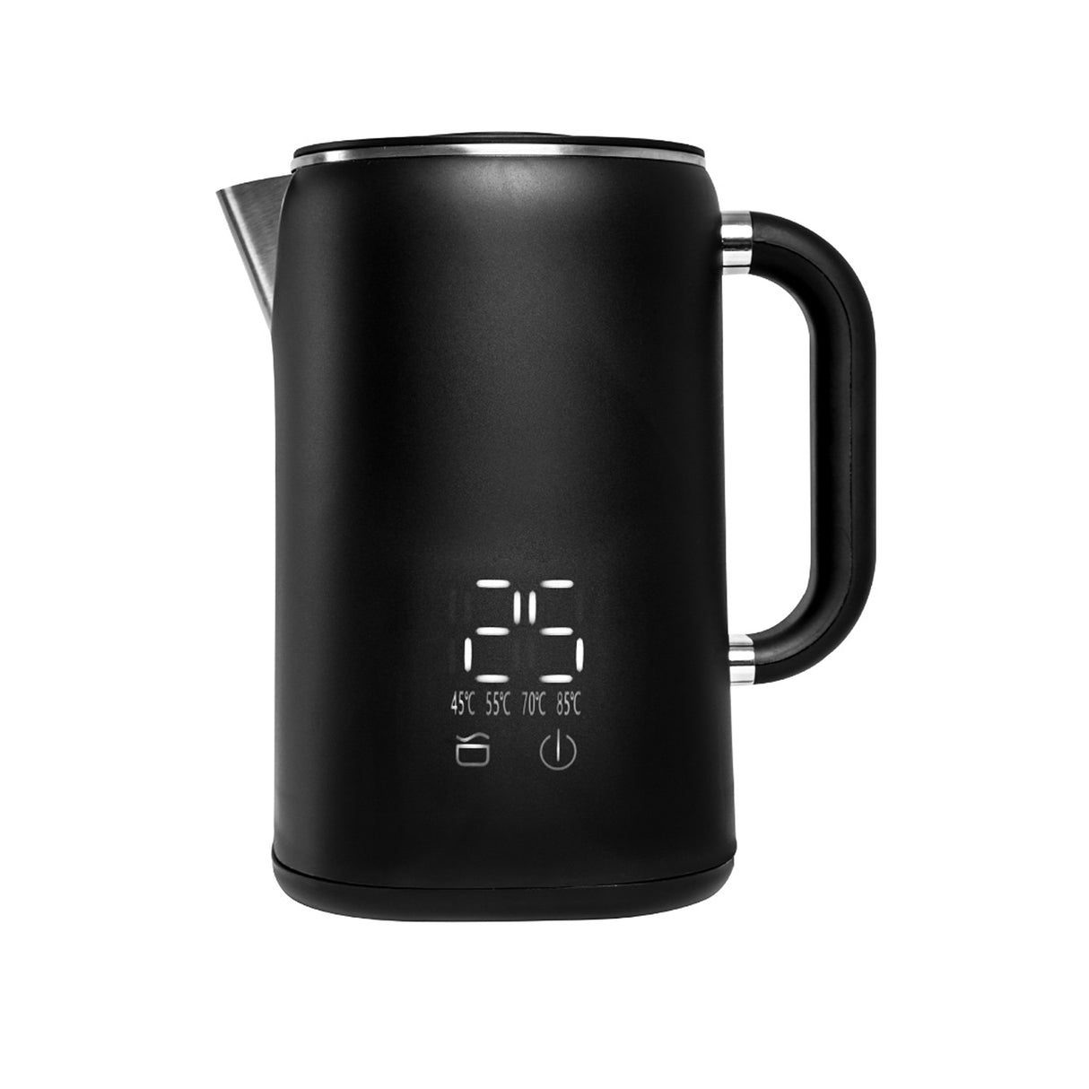 Hervidor de Agua Haceb Negro Inox Mate 21.7x23cm de 1.5 Litros con Infusor