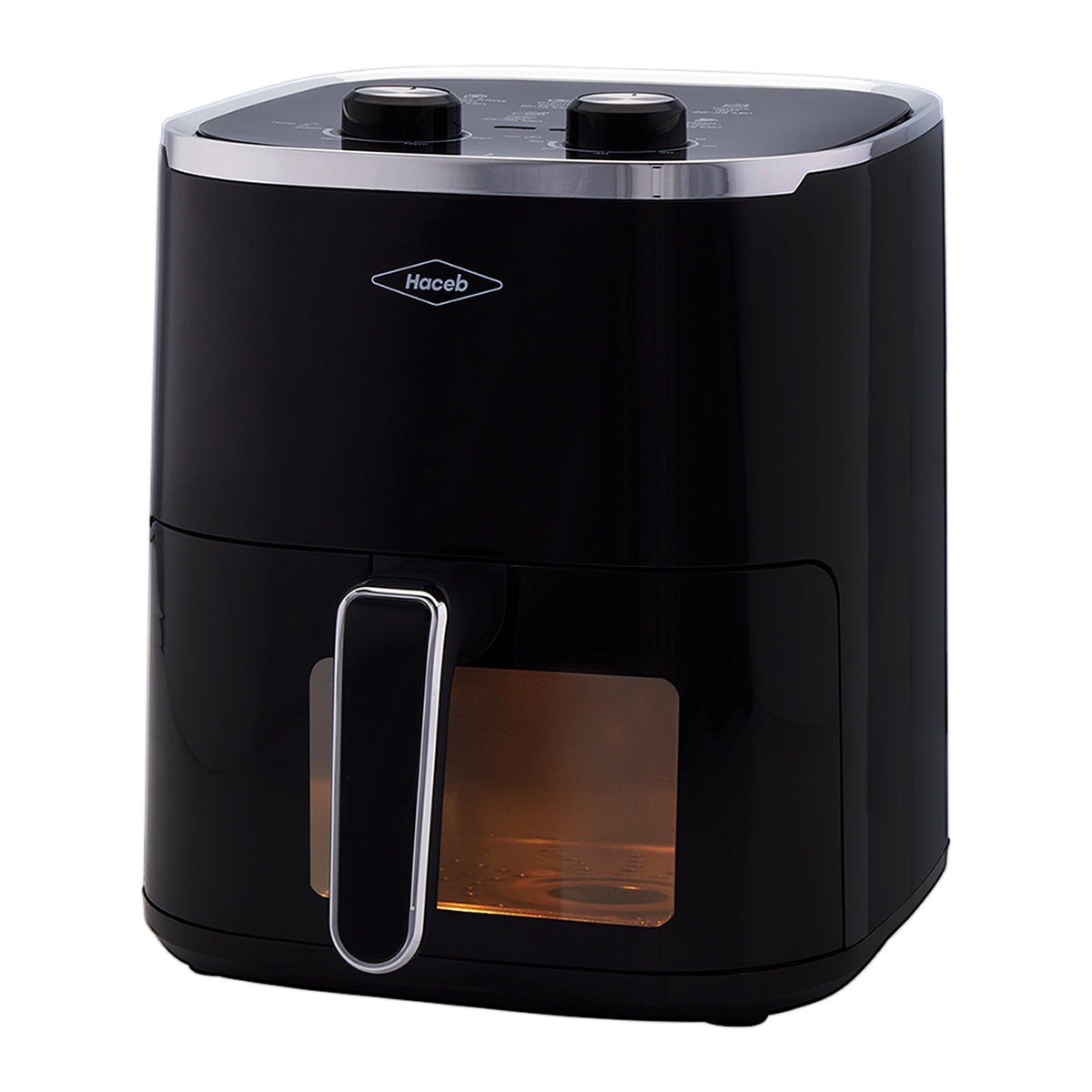 Freidora de Aire Haceb Negro 23.5x31.9cm de 4.2 Litros con Un Compartimiento de Cocción y con 6 Funciones Preconfiguradas
