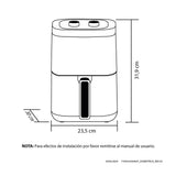 Freidora de Aire Haceb Negro 23.5x31.9cm de 4.2 Litros con Un Compartimiento de Cocción y con 6 Funciones Preconfiguradas