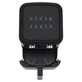 Freidora de Aire Haceb Negro 26.5x35cm de 6 Litros con Un Compartimiento de Cocción y con 10 Funciones Preconfiguradas