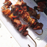 Kit x 6 Pinchos Plateado 5x24cm Para Asados