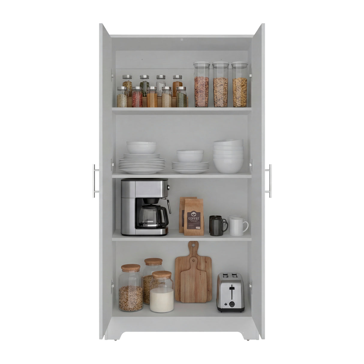 Alacena Ossa Blanco 78x154cm con Dos Puertas