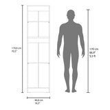 Alacena Lowell Wengue 46.6x179cm con Dos Puertas