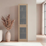Estantería Home E-M6 Cartagena y Wengue 45.2x180.6cm Rectangular con Cuatro Entrepaños y Cinco Compartimientos