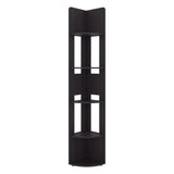 Estantería Home E-M7 Wengue 30x180.6cm Triangular con Cuatro Entrepaños y Cinco Compartimientos