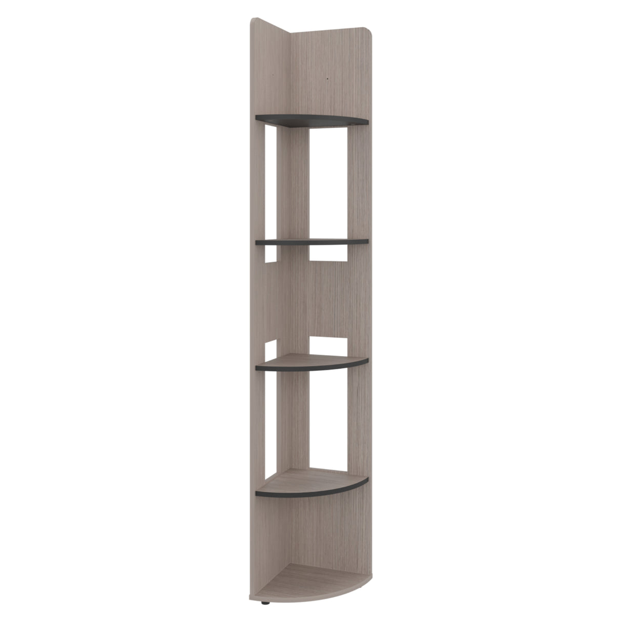 Estantería Home E-M7 Positano y Wengue 30x180.6cm Triangular con Cuatro Entrepaños y Cinco Compartimientos