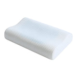 Almohada Cervicales Blanco 35x60cm Ortopédico de Relleno de Espuma Viscoelastica Suave Hipoelergénica para Dormir Boca Arriba y de Costado