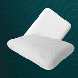 Combo 2 Almohadas Blanco 39x60cm Ortopédico de Relleno de Espuma Viscoelastica Suave Hipoelergénica para Dormir Boca Arriba y de Costado