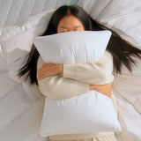Combo 2 Almohadas Hotelera Blanco 50x70cm de Relleno de Fibra Siliconada Medio Suave Hipoelergénica Multi Postura