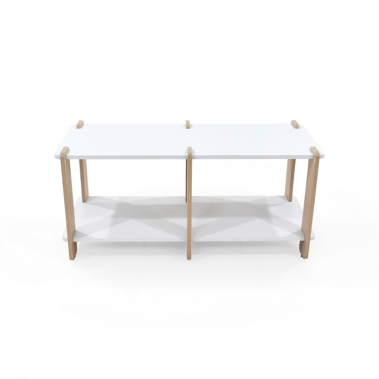 Mesa para TV Kobe Blanco y Oasis 100x47cm para TV Hasta 45" Pulgadas
