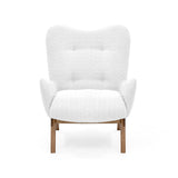 Poltrona Veneto Blanco y Matiz Caoba 73x89cm de Un Puesto y con Apoya Brazos