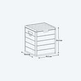 Combo Organizador Armario de Cocina y Baúl Barú Arena Gris 65x189cm con Cuatro Entrepaños y Cinco Compartimientos