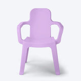 Combo Estudio Infantil Blanco y Lavanda 88x50cm con Un Escritorio Una Silla y Una Basurera