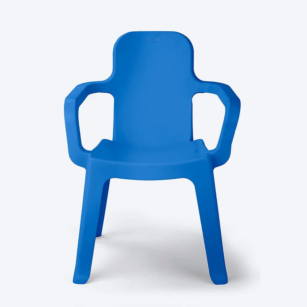 Combo Estudio Infantil Blanco y Azul 88x50cm con Un Escritorio Una Silla y Una Basurera